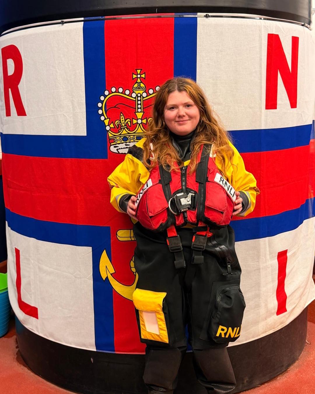 Amelia building new skills, confidence and helping to save lives at sea.