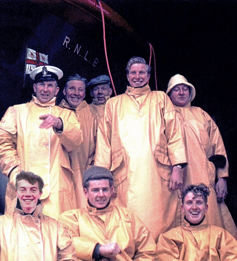The crew of the Longhope Lifeboat that capsized in March 1969
