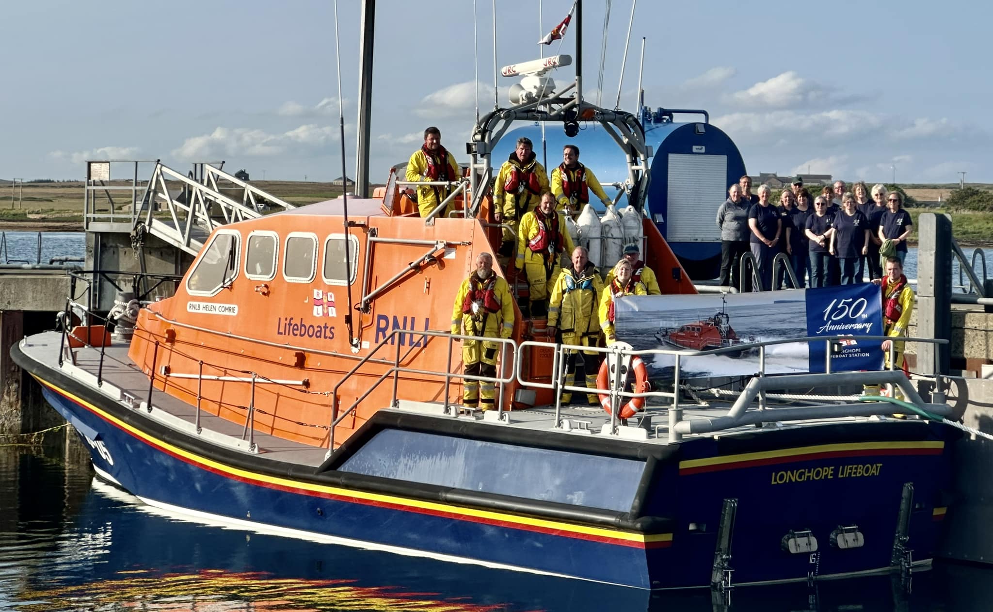 The current lifeboat crew in Longhope