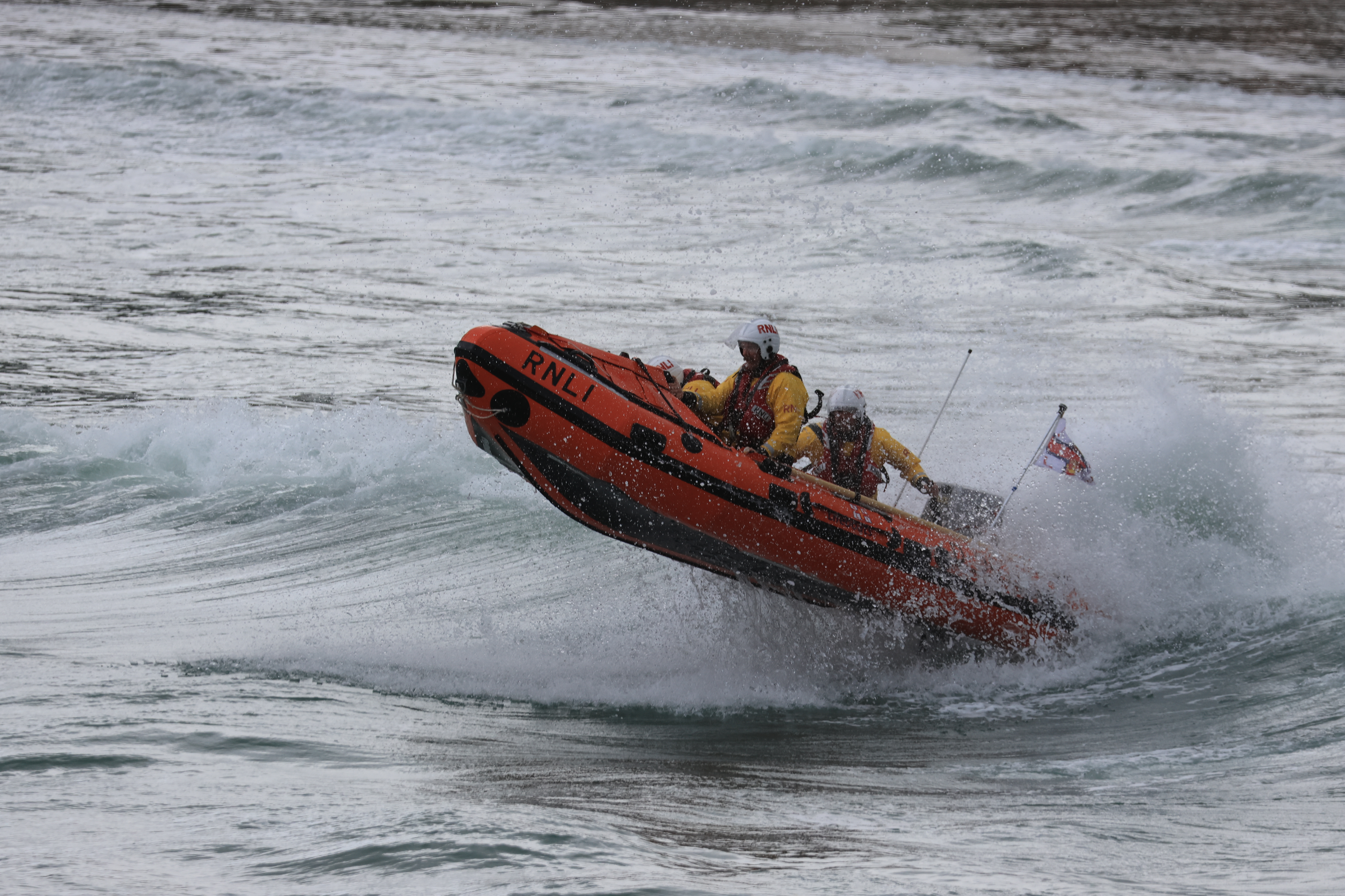Newquays D Class lifeboat, Richmond being demonstrated on her naming day