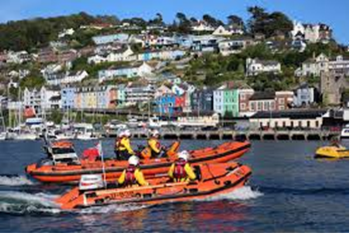 Dart RNLI has two lifeboats, the smaller D-class and the Atlantic B-class