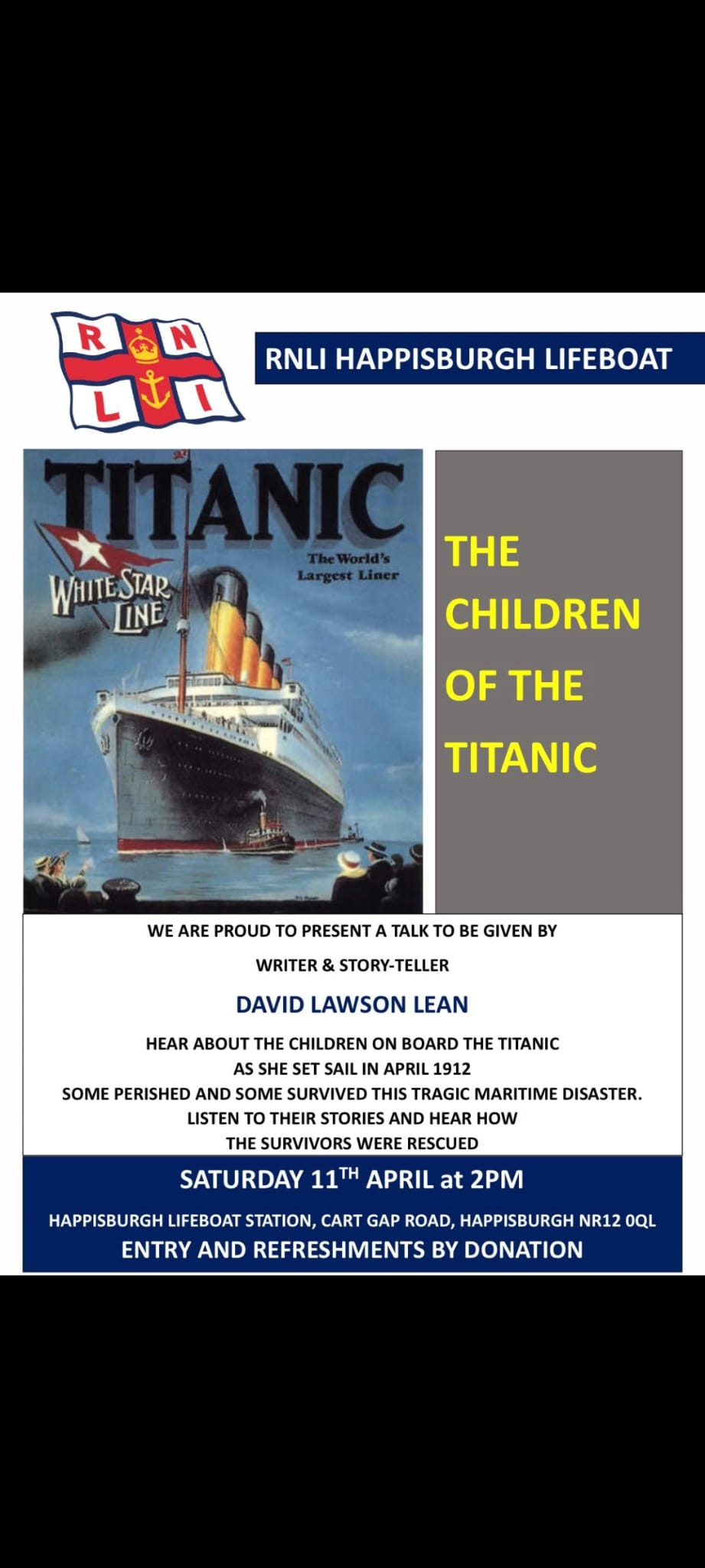 Poster for event