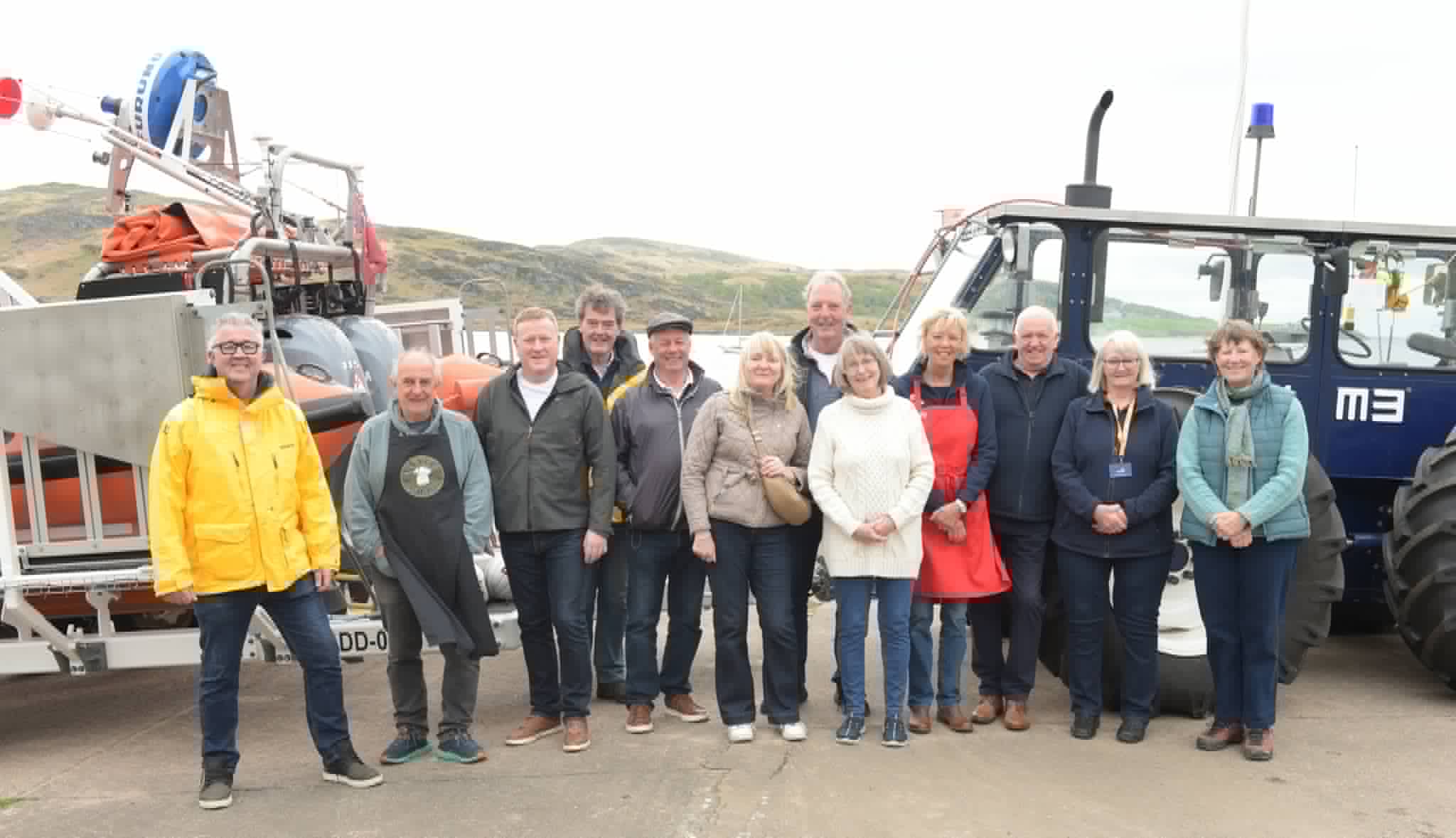 Event organisers gather at the station 