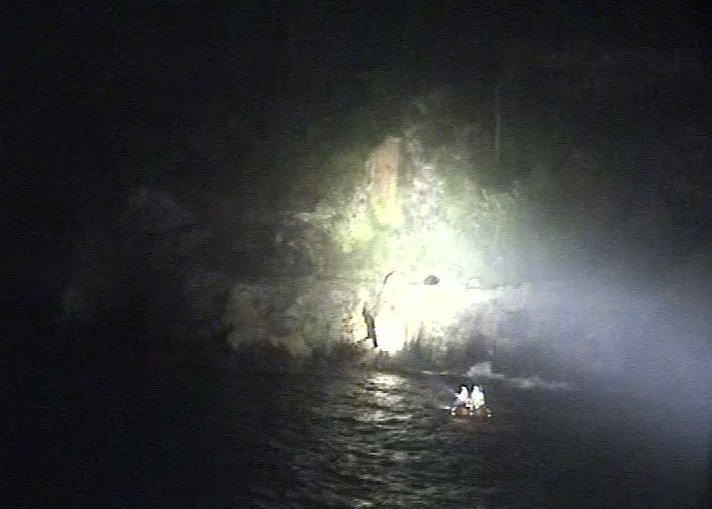 ILB searching the coastline at night