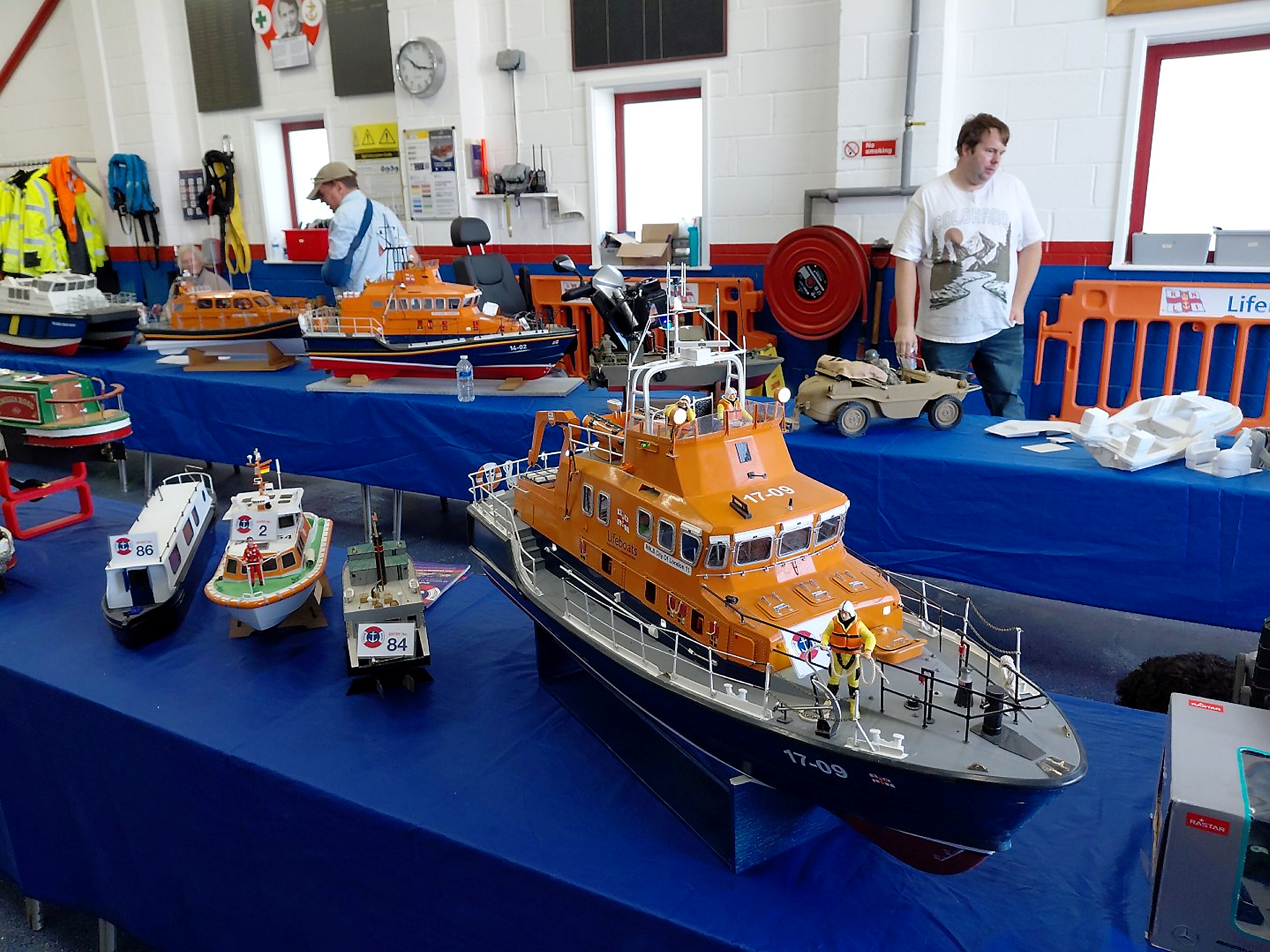 The Heron Model Boat Club display at the Whitstable RNLI Boathouse on Sunday.