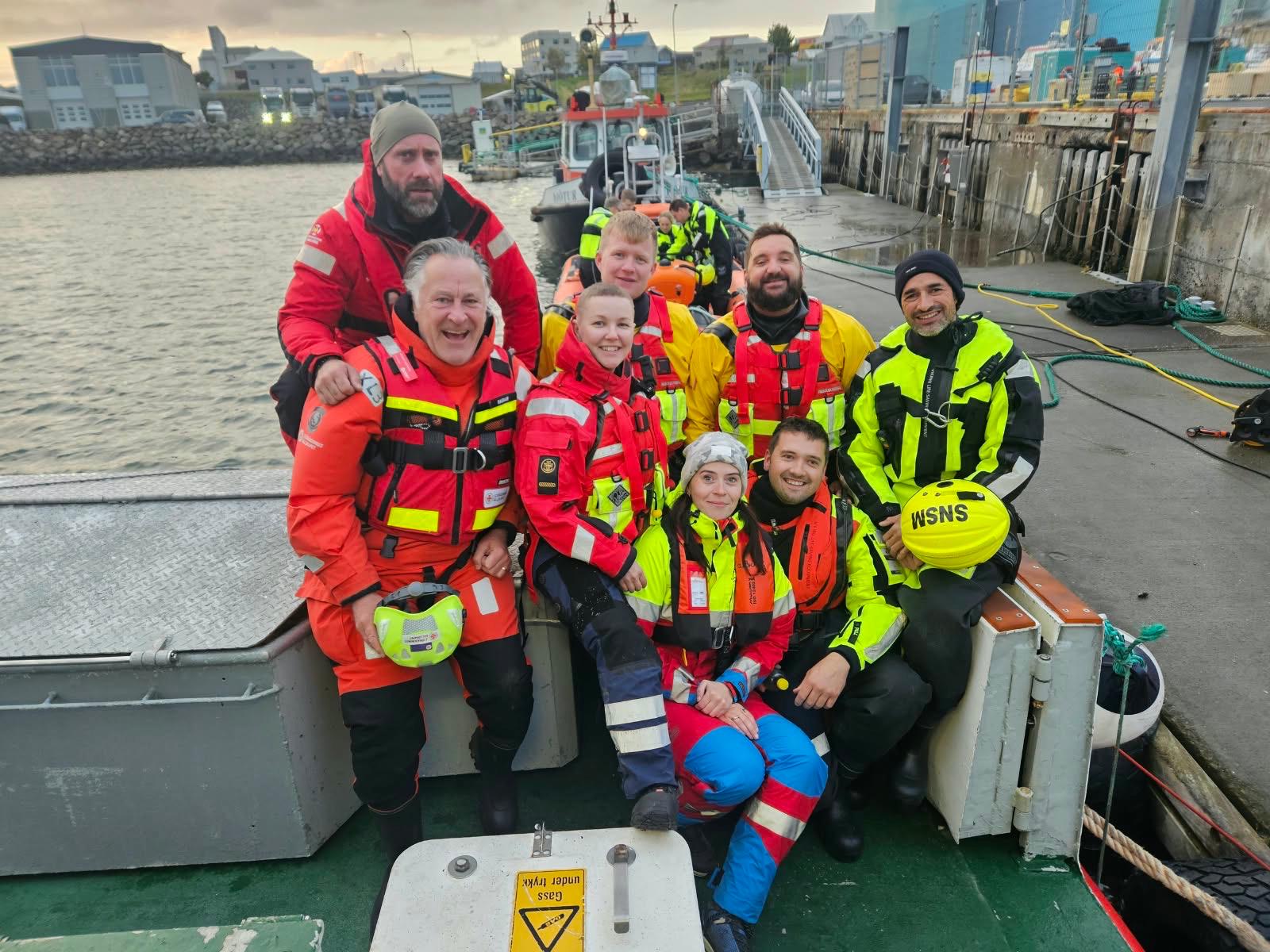Gordon with his fellow IMRF exchange crew