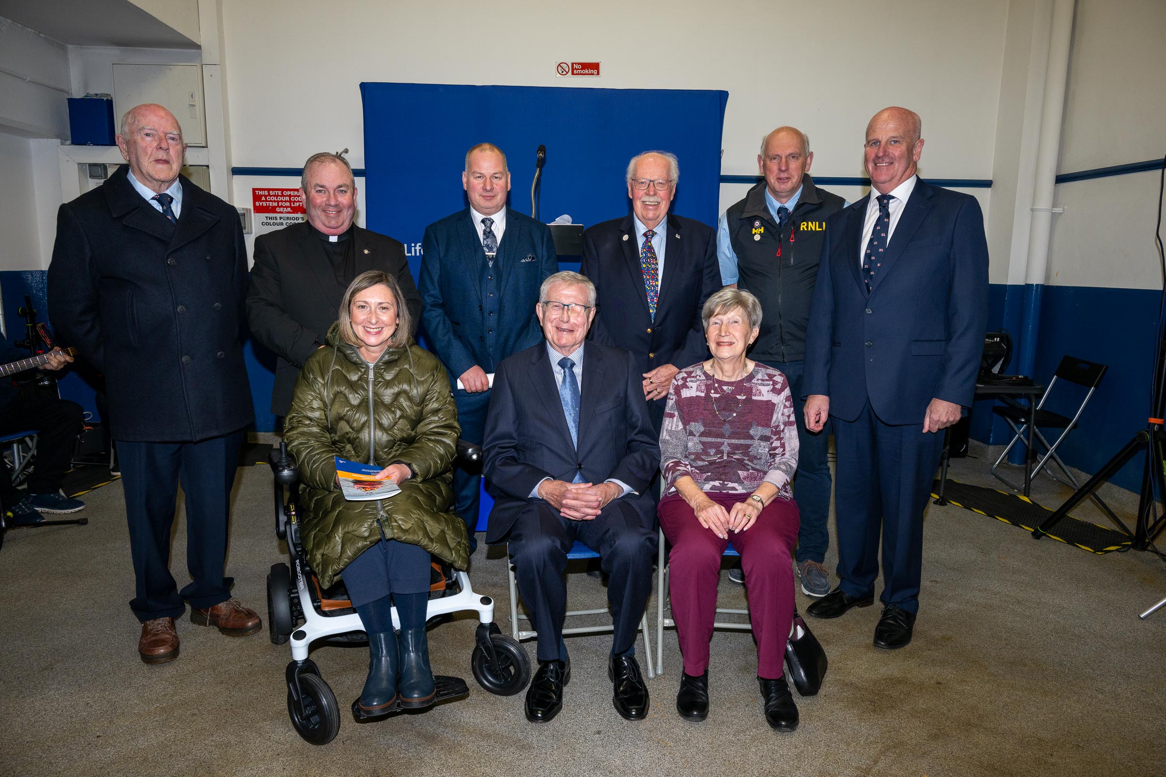 Some of Lough Swilly RNLI's guests at today's naming ceremony in the station