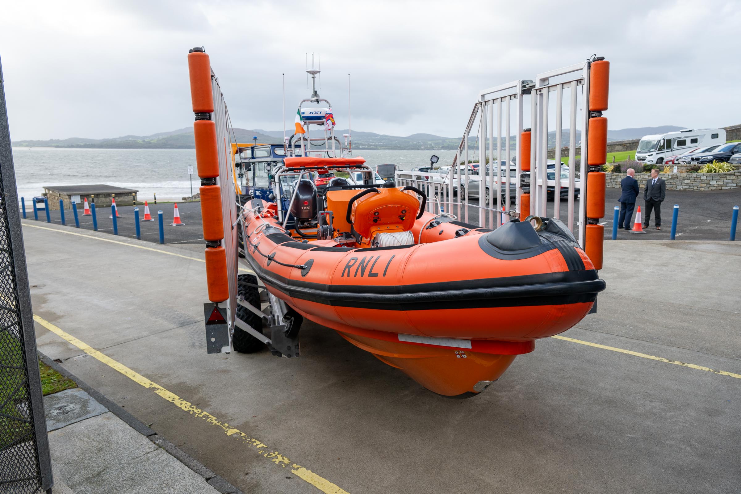 The new lifeboat Davdot pictured outside the station