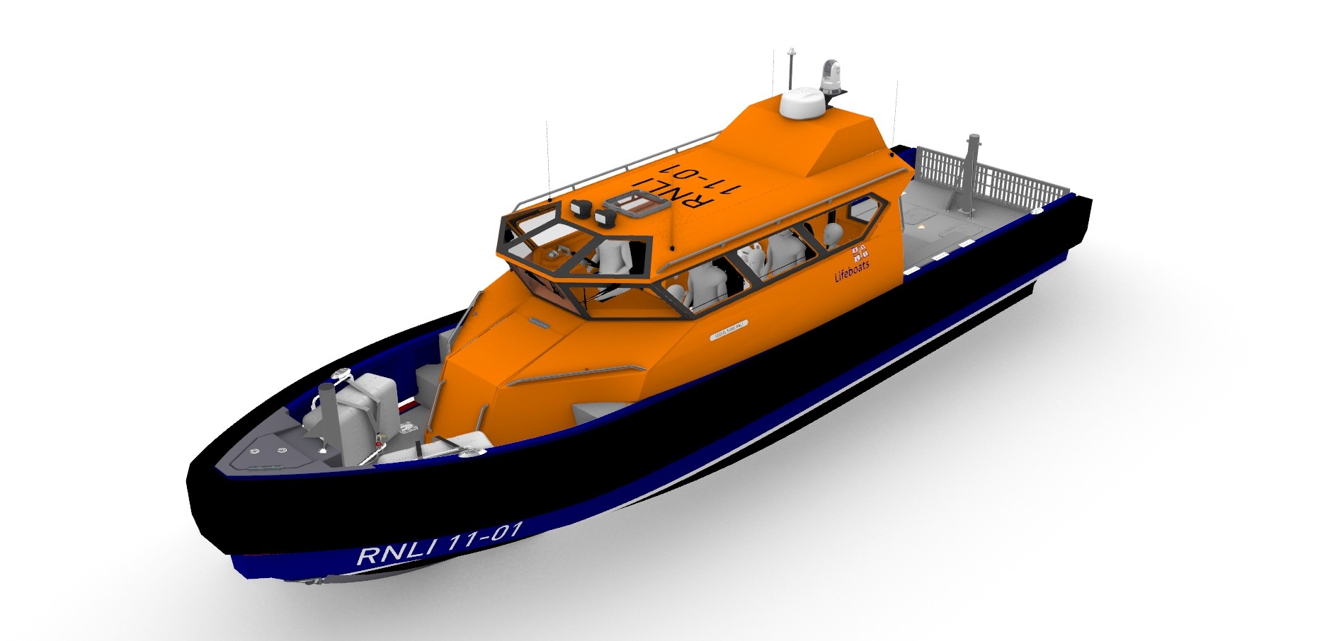 The new RNLI Coastal Lifeboat design which Fishguard station will receive in 2028.