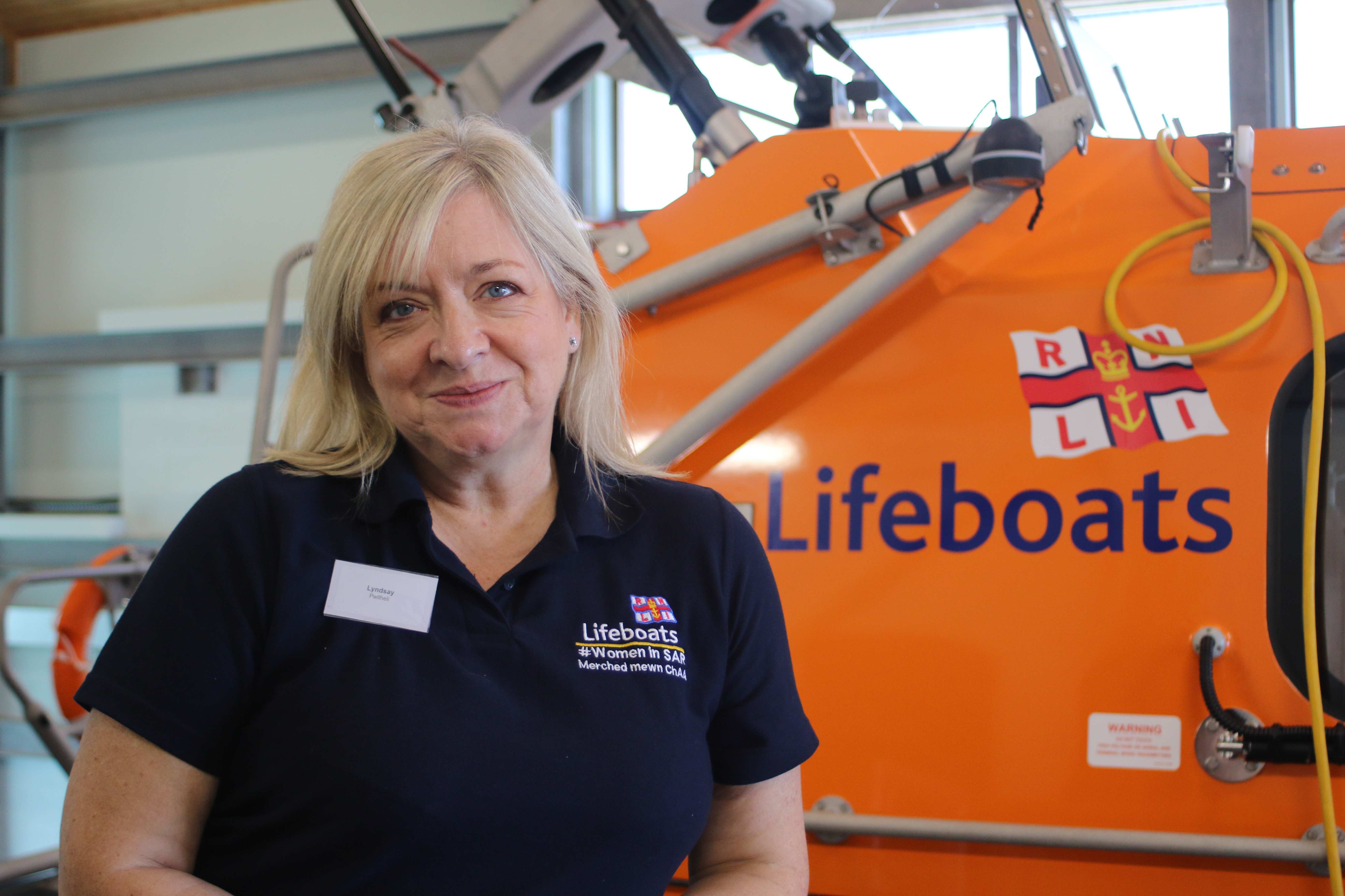 Landscape headshot of Pwllheli RNLI volunteer Lyndsay Harrold