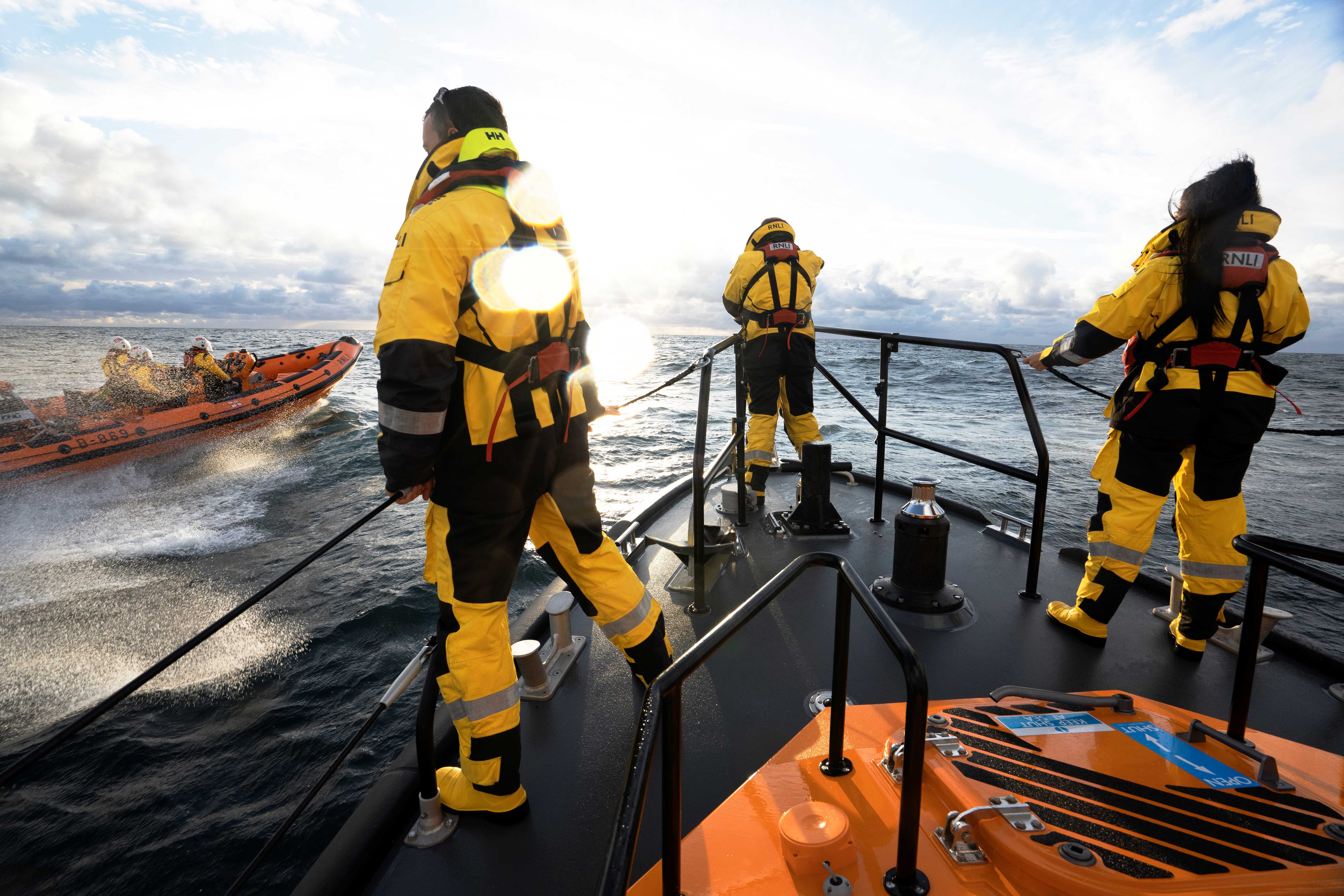 Clifden RNLI on exercise