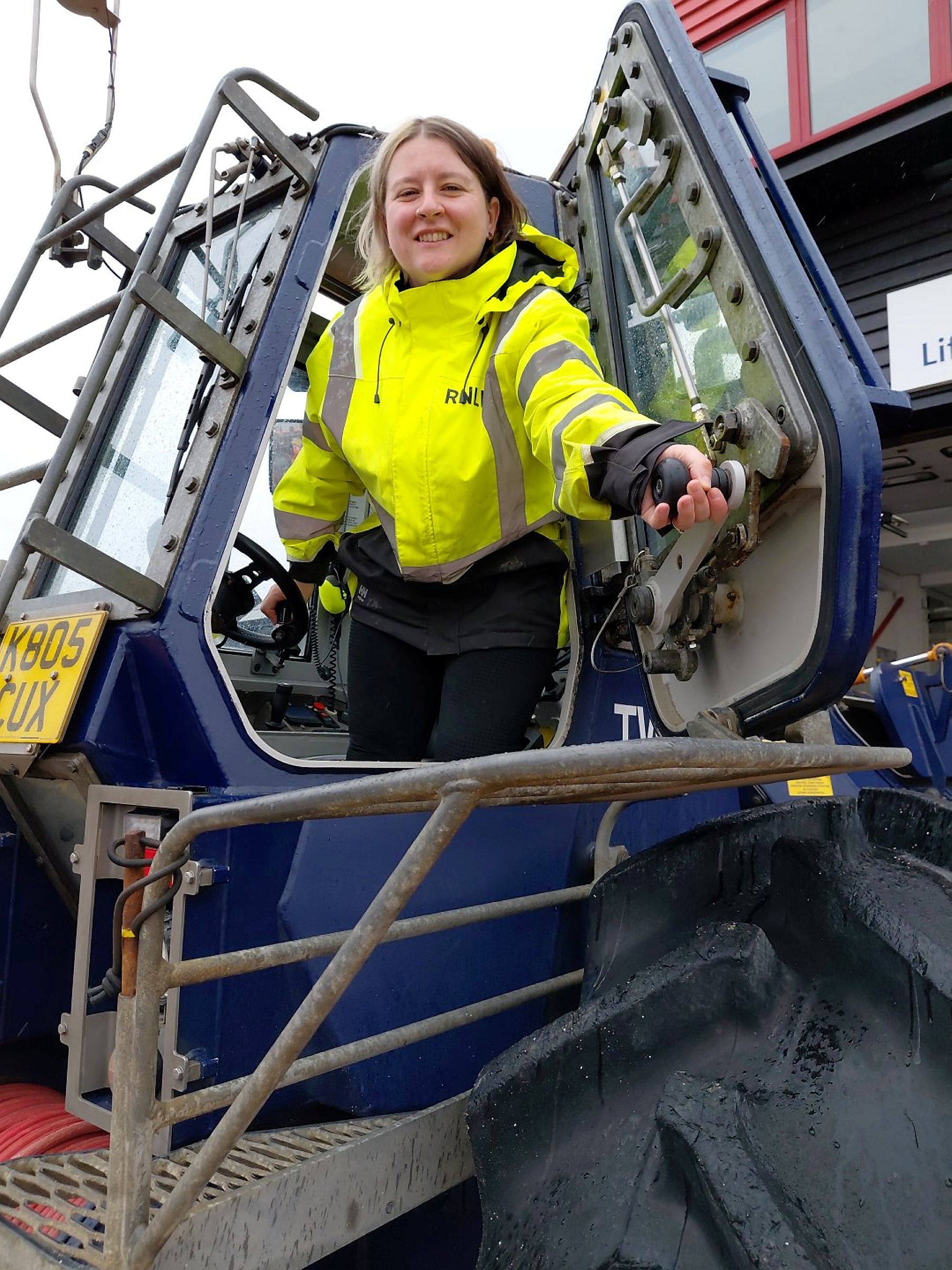 Emily Francis who has passed out as Launch Vehicle Operaters at Whitstable RNLI.