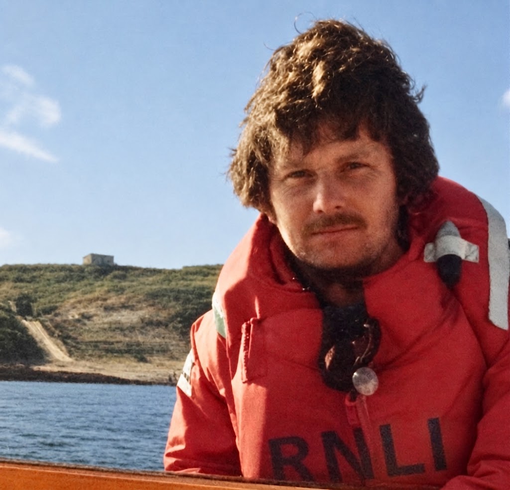 Captain David Freeman on board Lifeboat