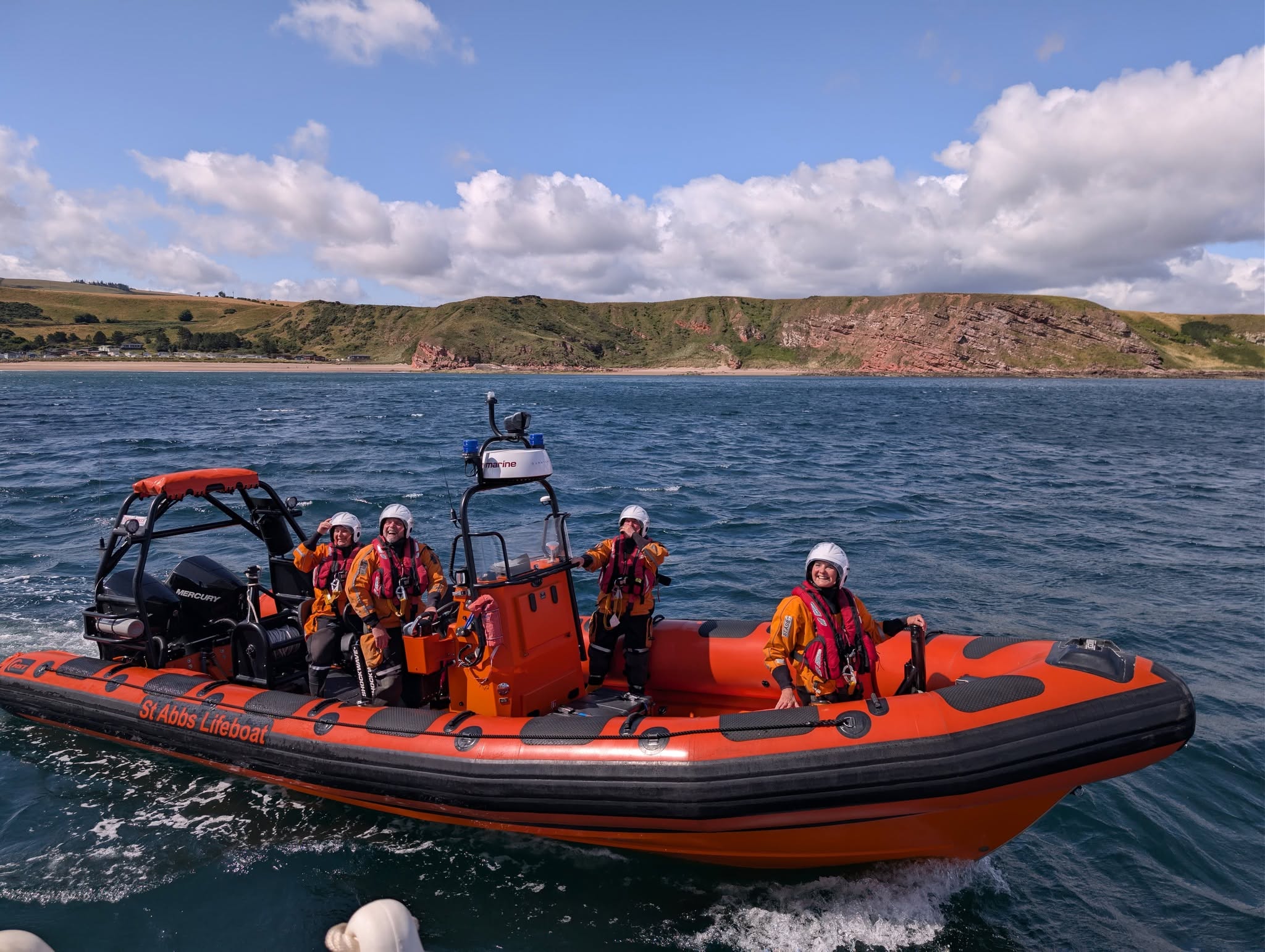 Lifeboat and crew