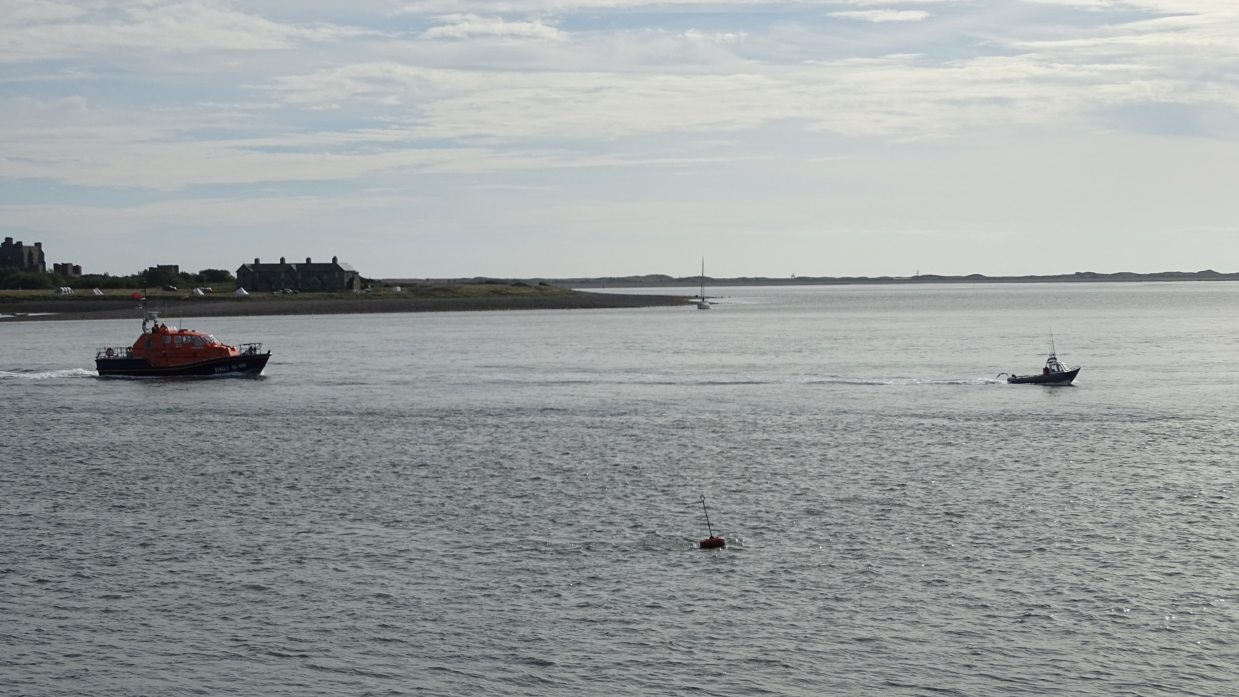 Barrow Lifeboat escorts casualty vessel