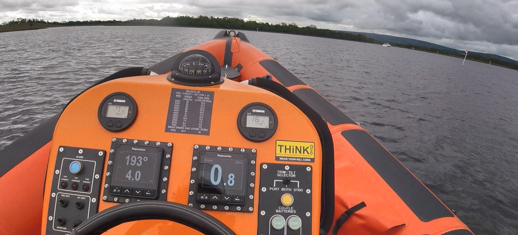 Carrybridge lifeboat B904 arriving on scene at the casualty vessel