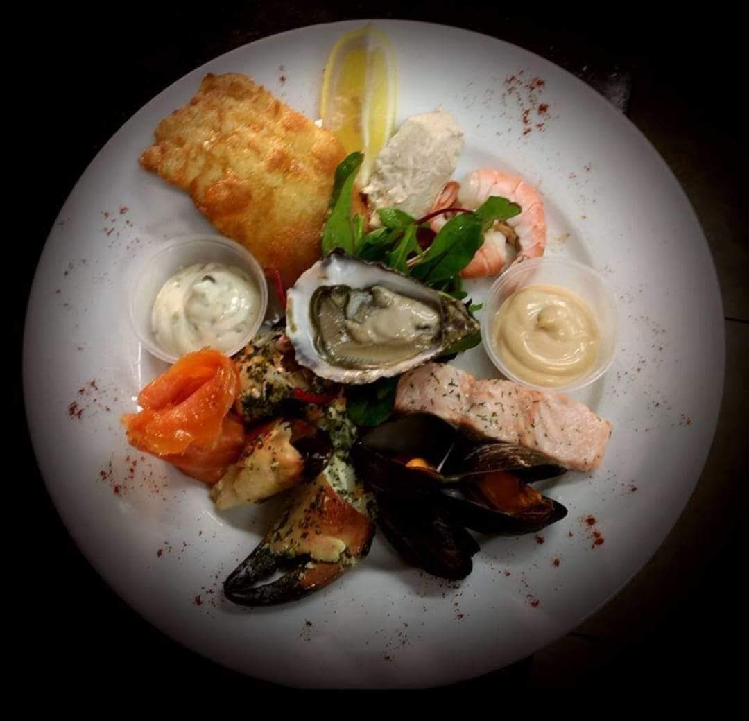 Platter of local Seafood 