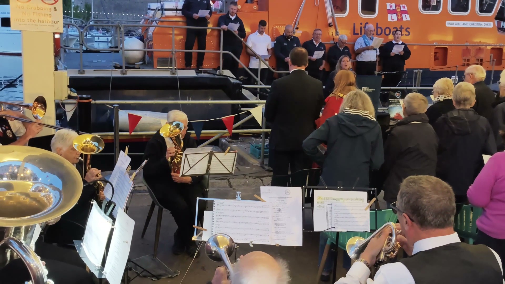 Music performed by Brixham Town Band