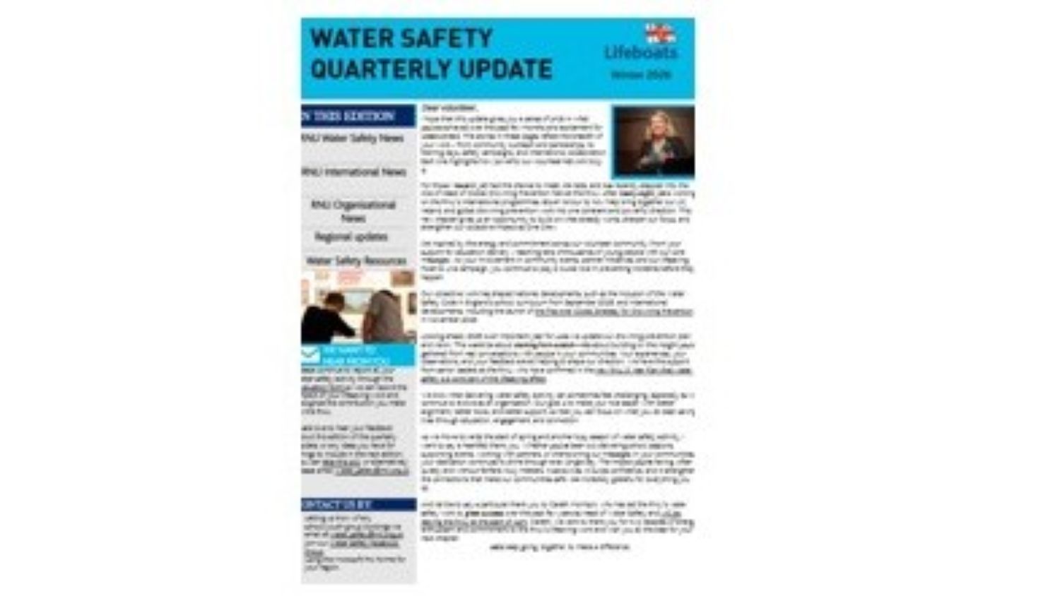 Water Safety Newsletter Thumbnail