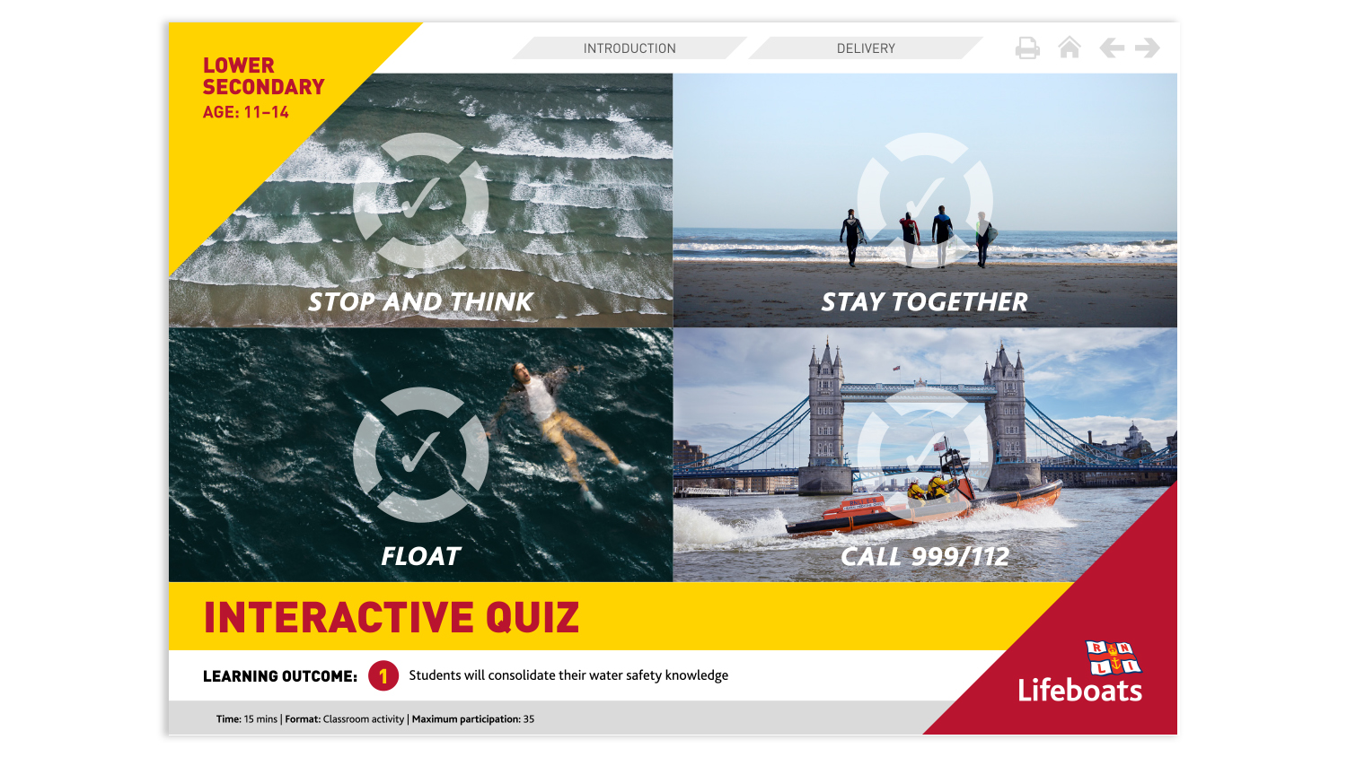 Interactive quiz.