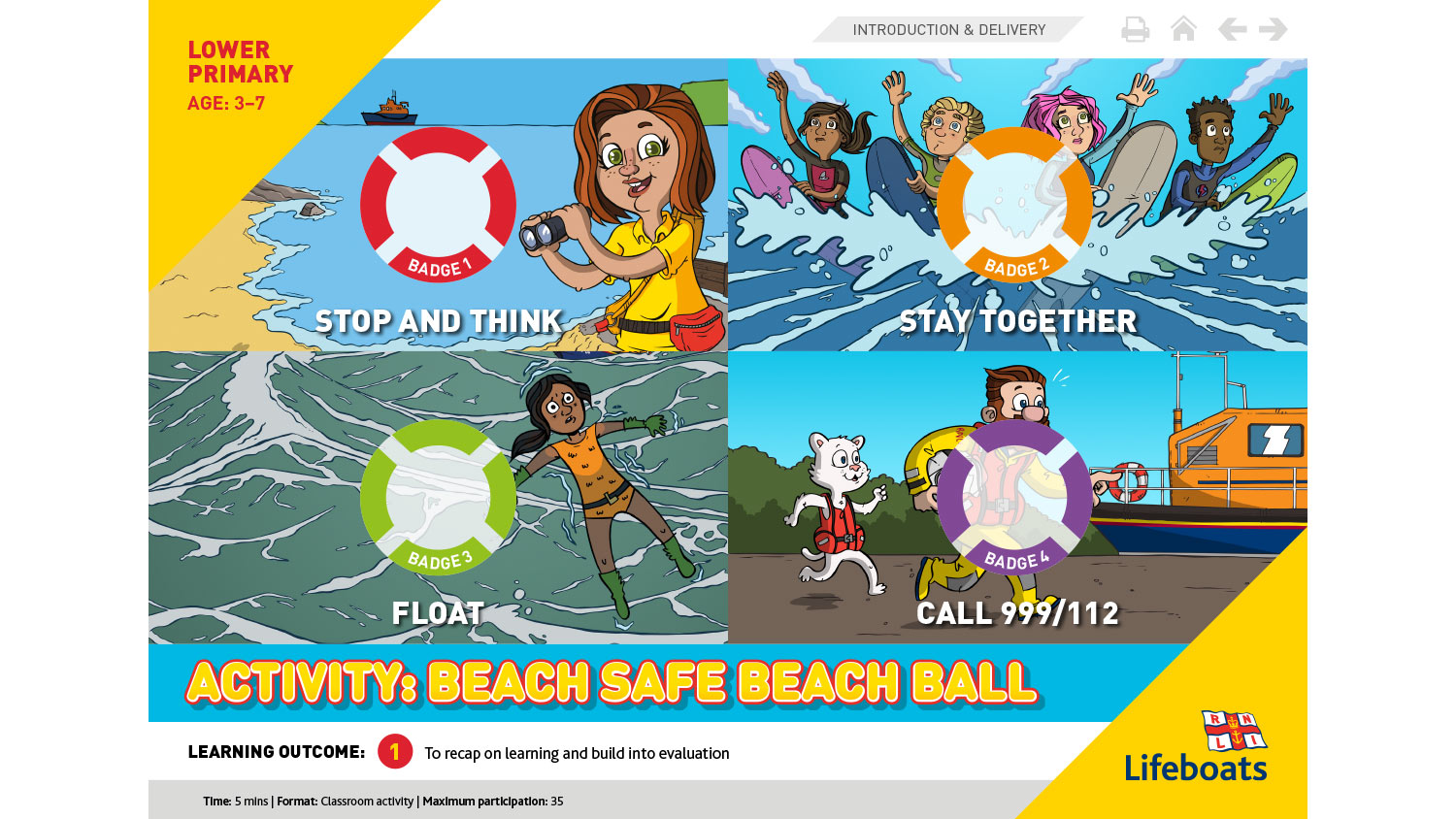 Beach safe beach ball