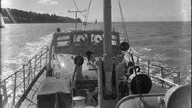 Deck of the Helvick Head lifeboat