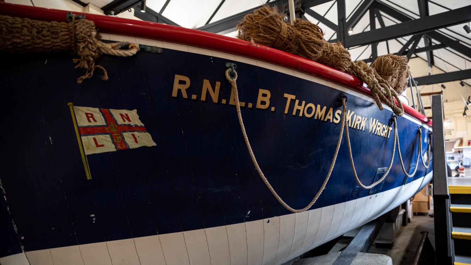 Image of the RNLB Thomas Kirk Wright at Poole Old Lifeboat Museum