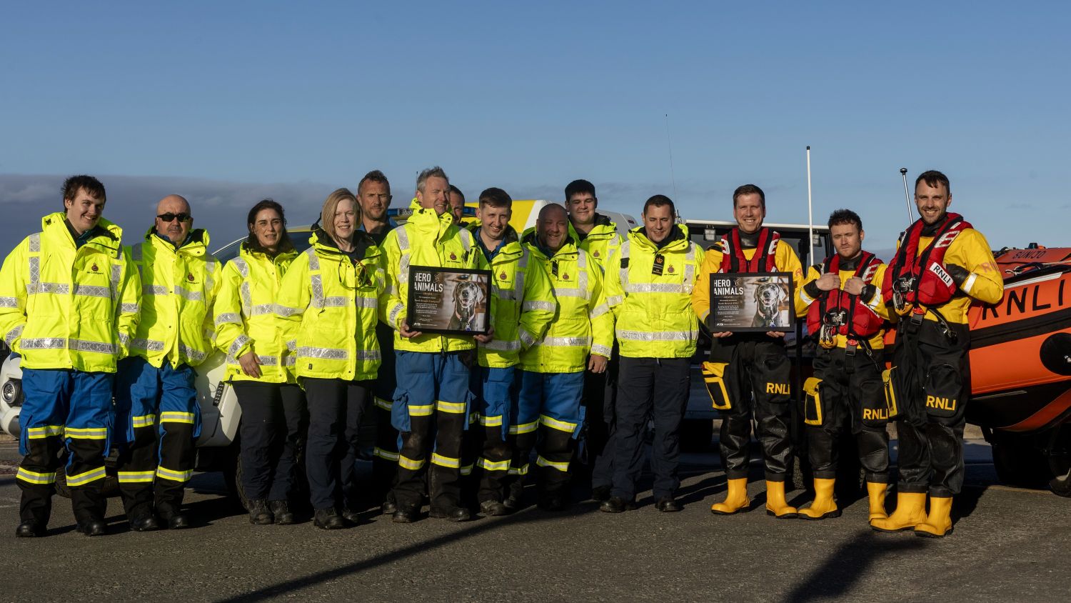 North Berwick crew with PETA award