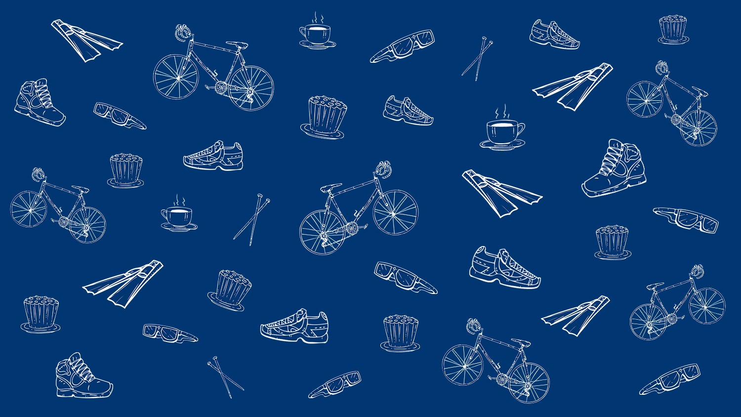 background of blue with icons in foreground