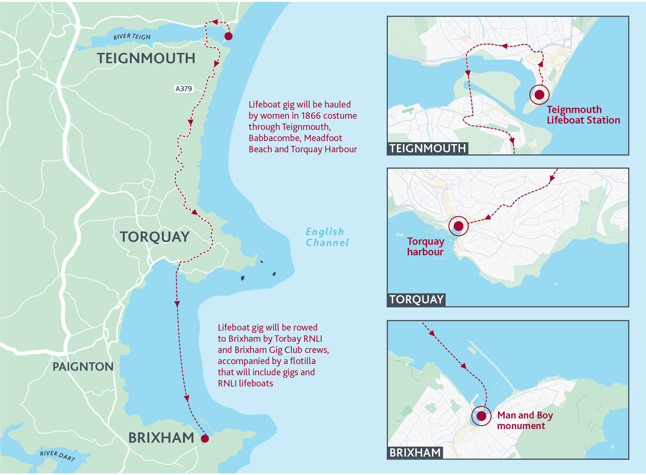 Map of Torbay StormFest route.