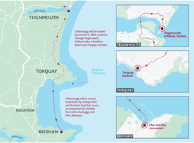 Map of Torbay StormFest route.