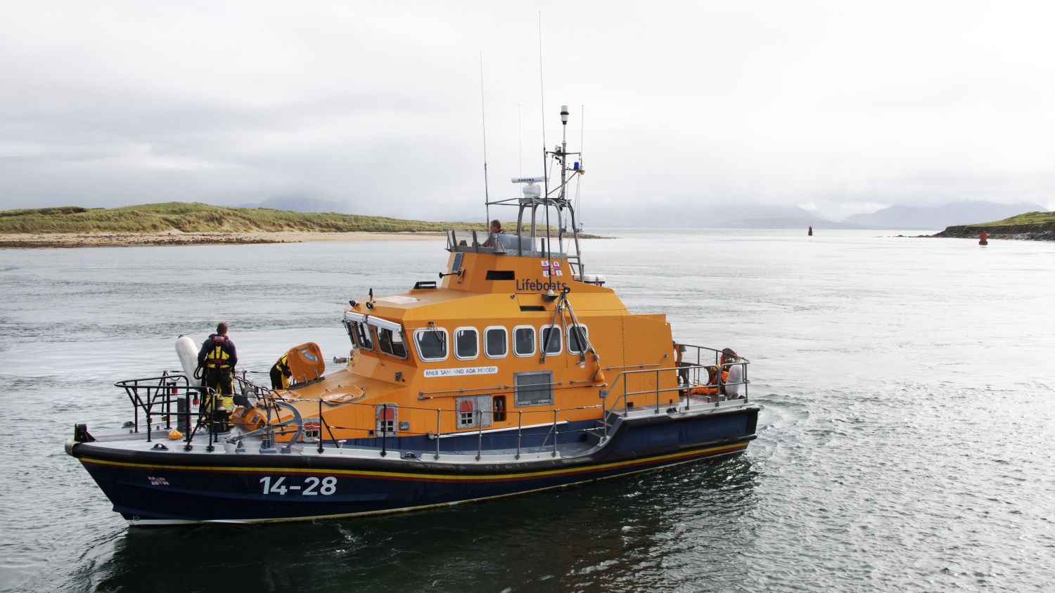 Trent Class lifeboat Sam and Ada Moody at sea