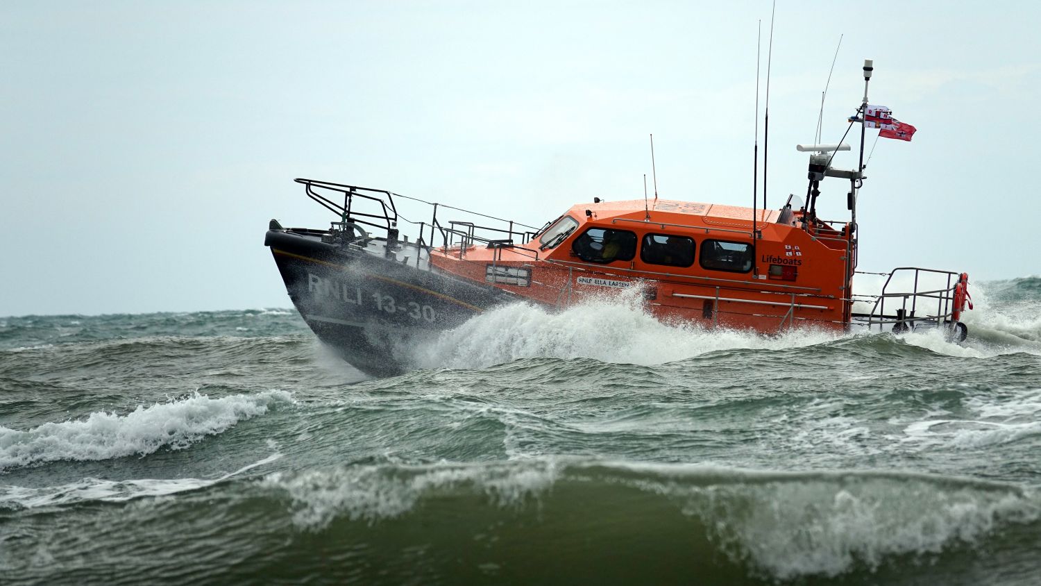 Lifeboat Ella Larsen in choppy seas