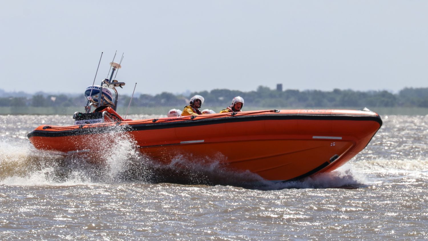 William and Eleanor B class lifeboat on a training exercise