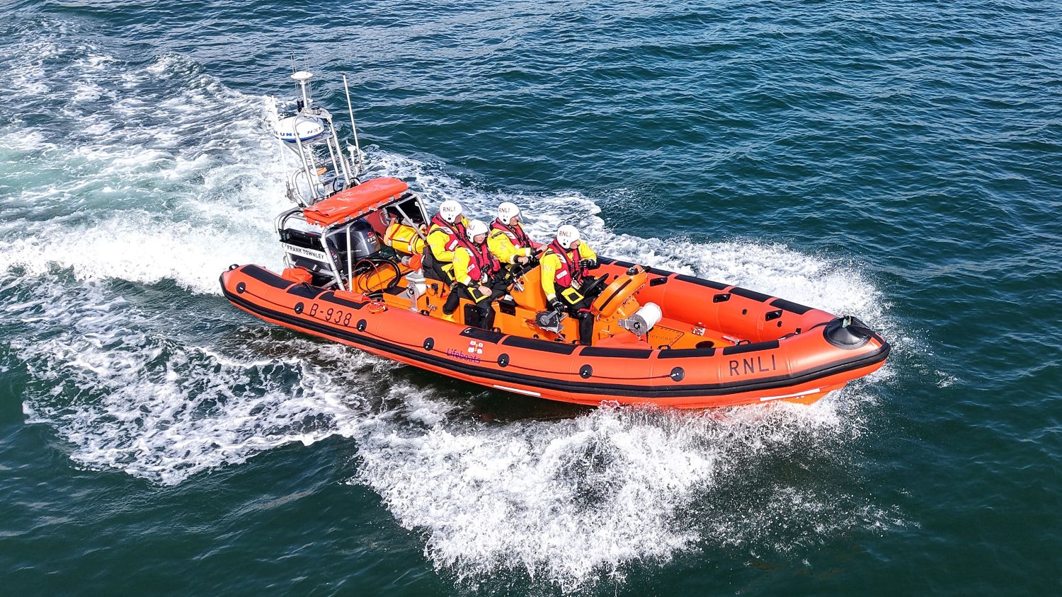 Criccieth B class lifeboat Frank Townley on exercise