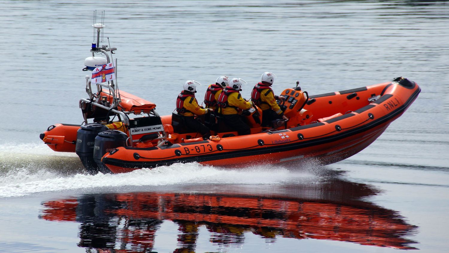Kessock Atlantic 85 inshore lifeboat Robert and Isobel Mowat B-873 at sea