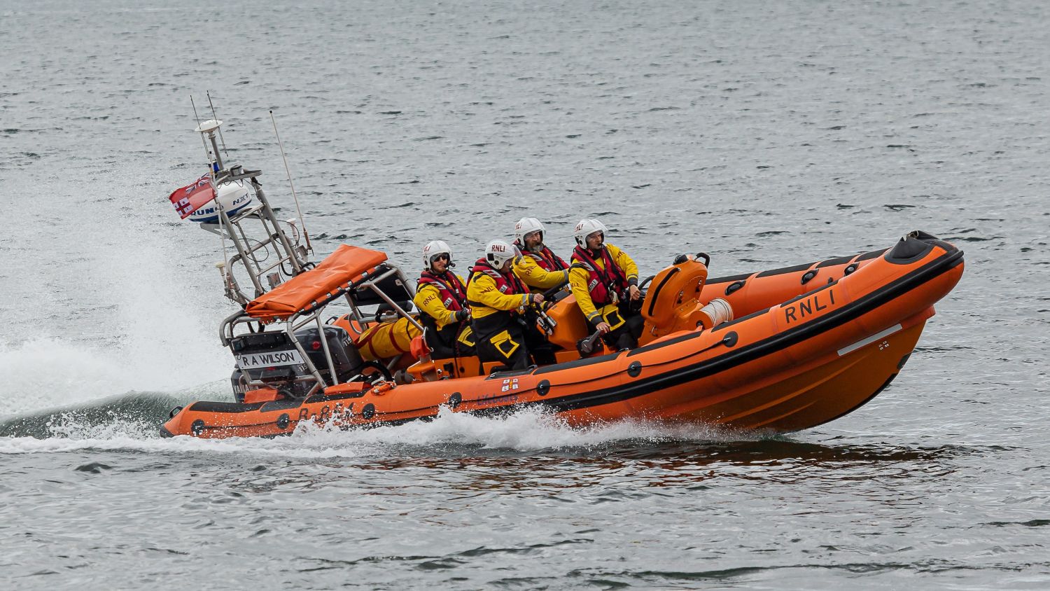 Largs Atlantic 85 class lifeboat B-854 R.A. Wilson at sea