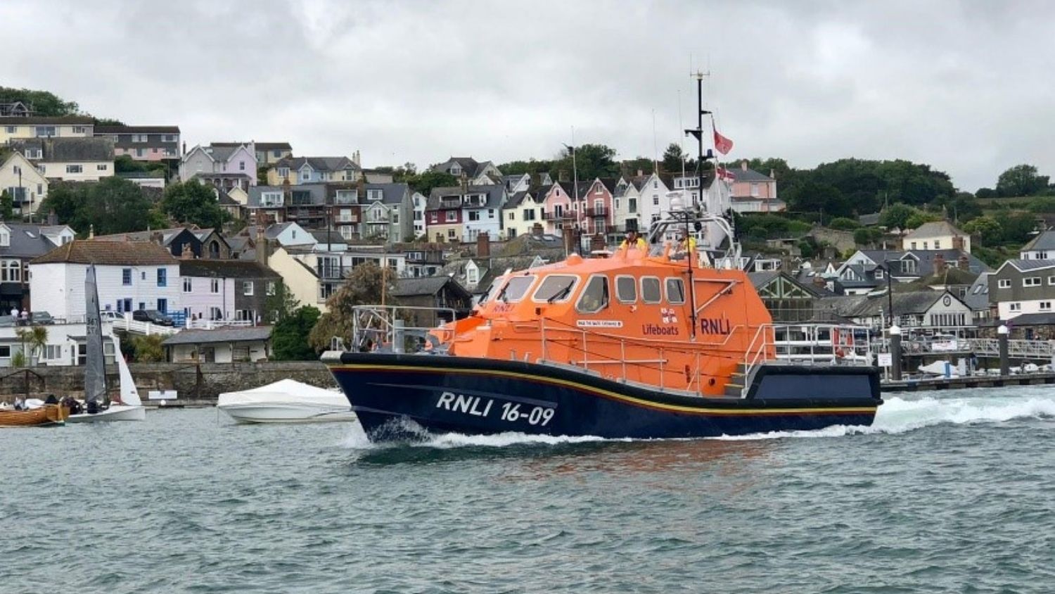 Salcombe Lifeboat Station's Tamar class lifeboat called The Baltic Exchange III