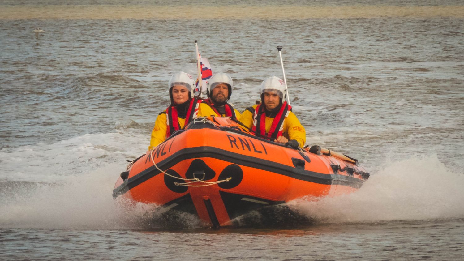 D class lifeboat The Holland Family at sea near Skegness