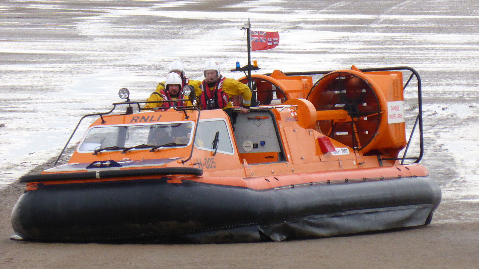 hoylake rnli launch to help cut off walker