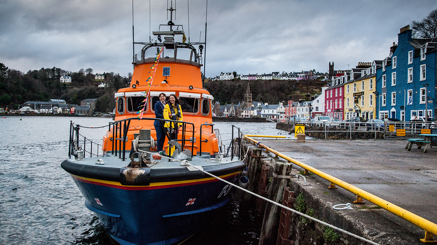 Tobermory crew member Rose Skelton and her wife Nomi Stone