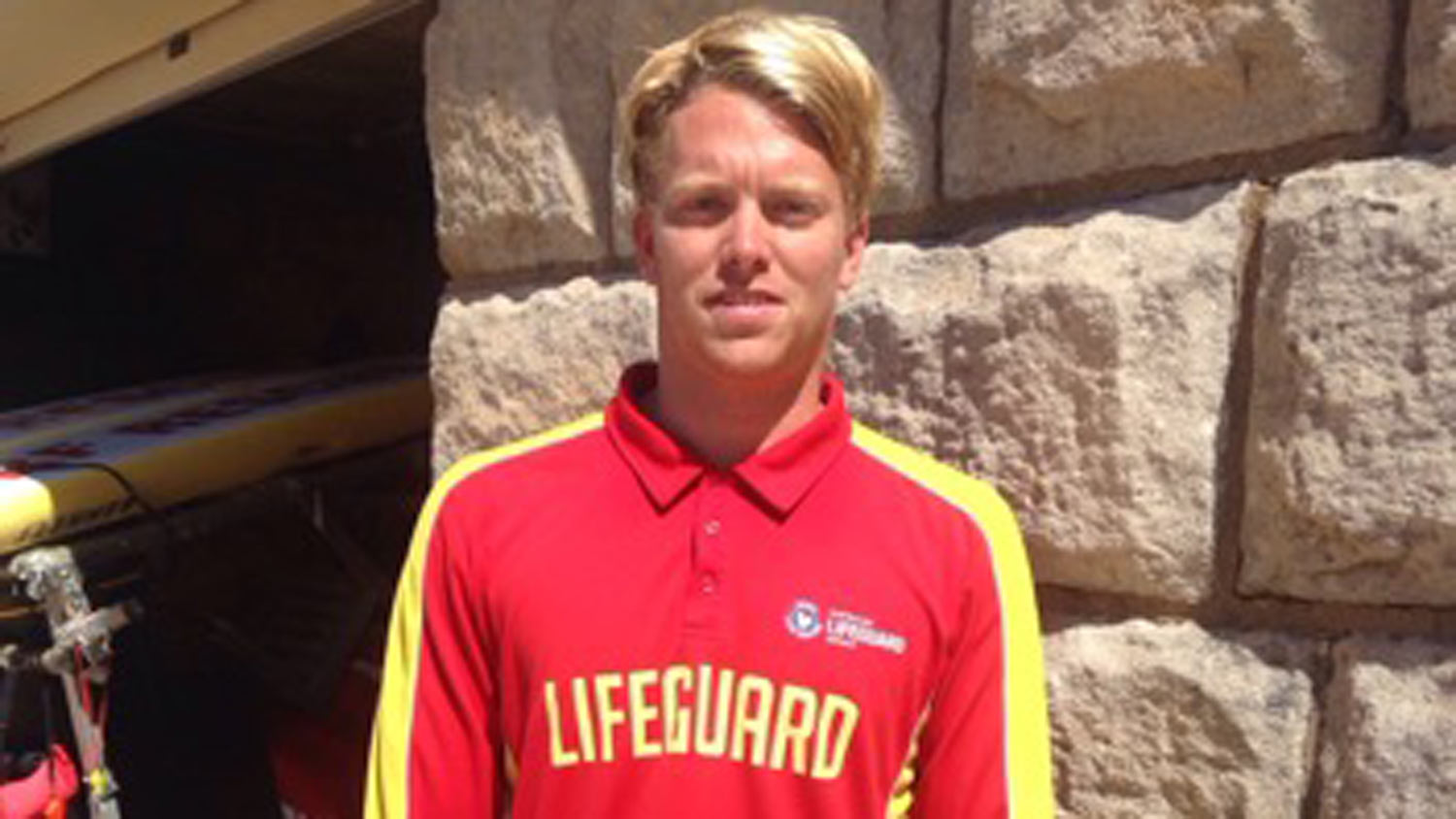 RNLI Lifeguard Ben Le Clerq on duty in Australia