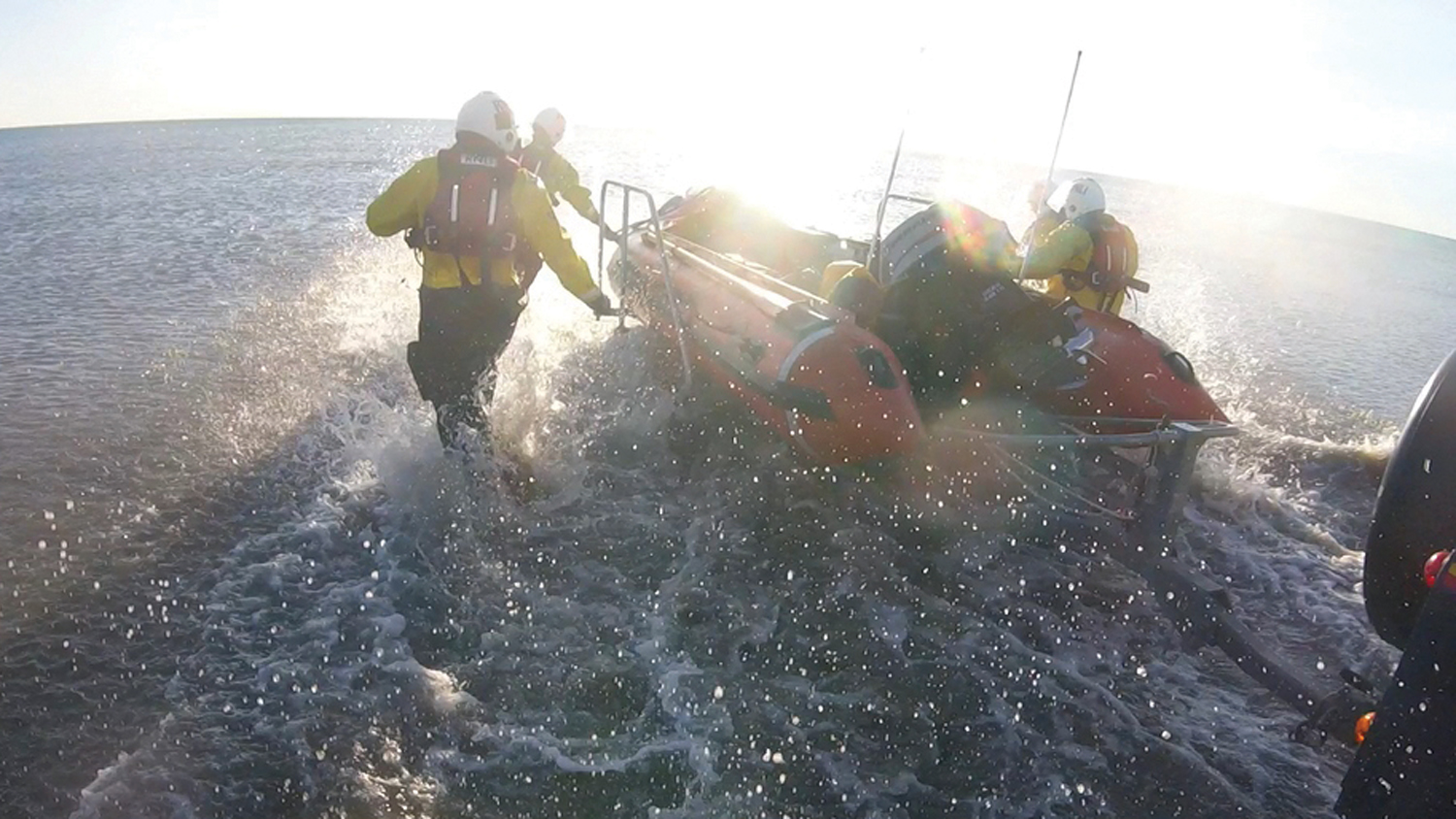 Blackpool crews rescue a teenager from an inflatable