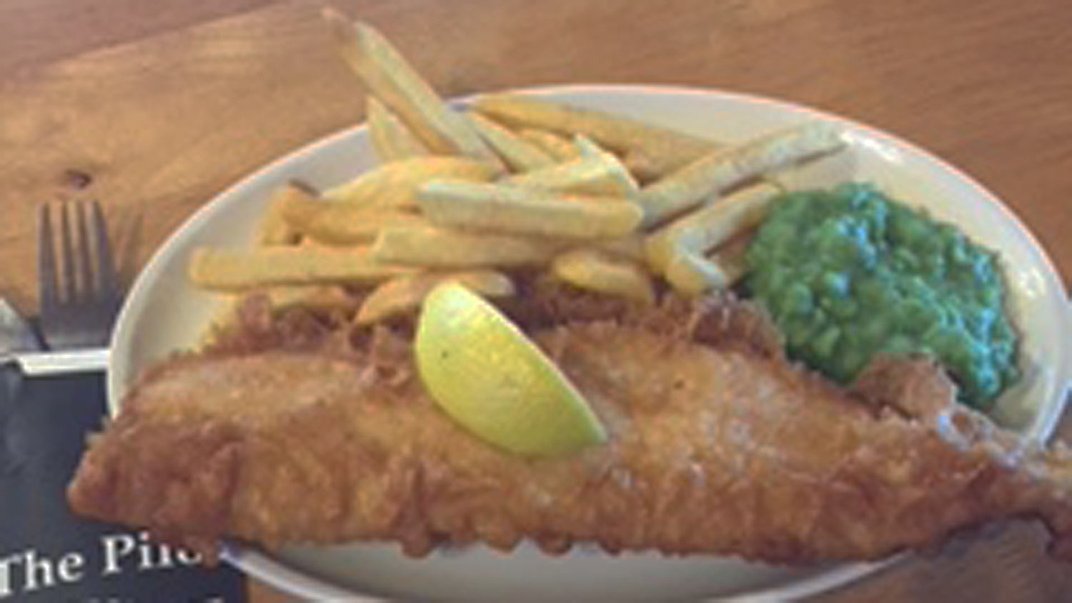 Fish and chips at the Pilot Inn
