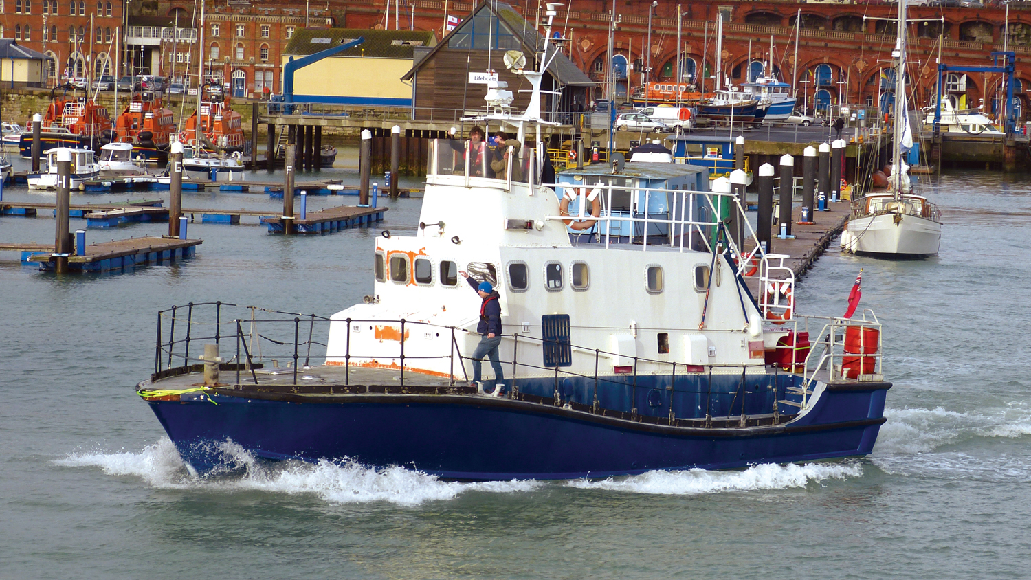 Irish Mist (formerly St Brendan of Rosslare Harbour), restored by lifeboat Mechanic Tom Edwards, who now lives aboard