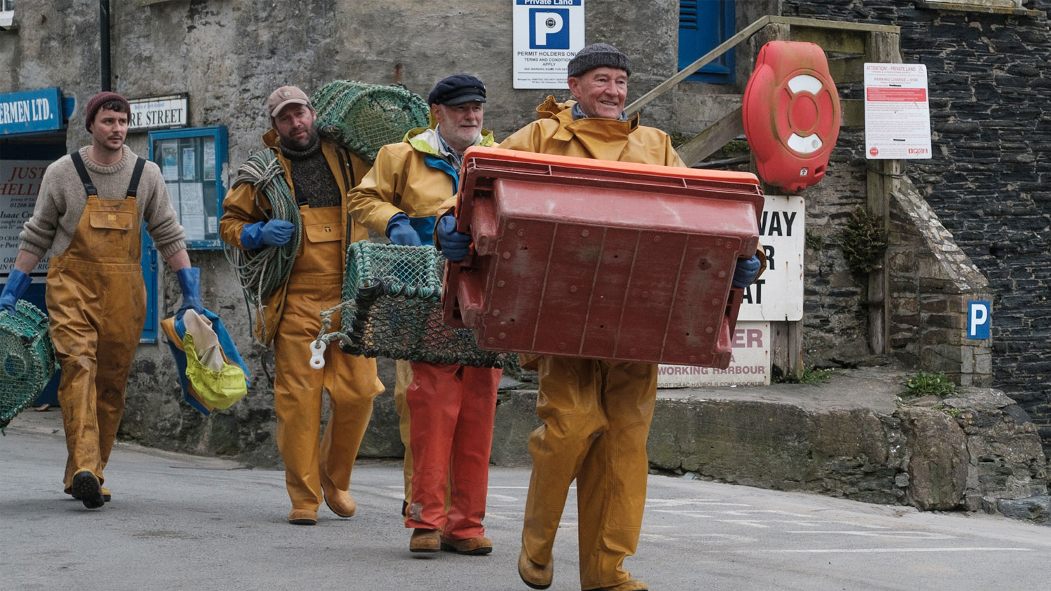 David Hayman as Jago in the film Fisherman’s Friends