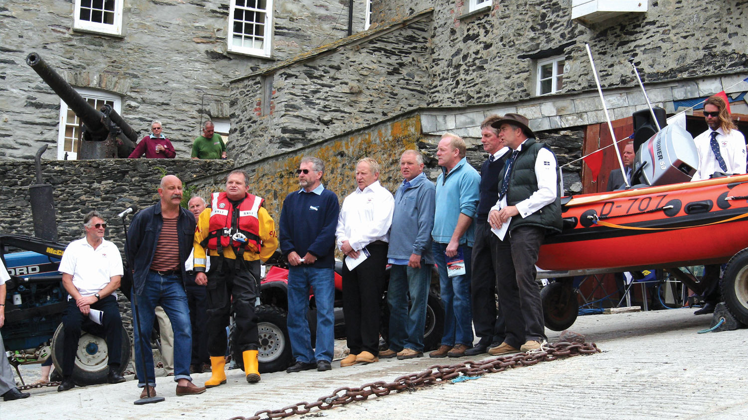 The Fisherman’s Friends performing live in Port Isaac 