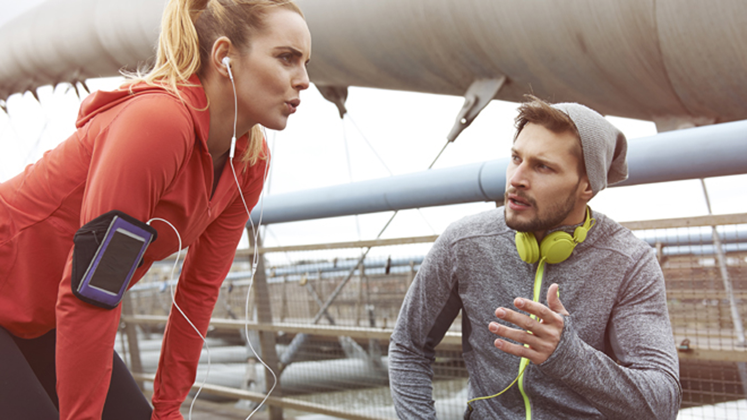 Coaching or training runners