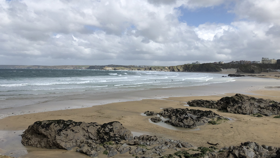 Newquay Beach in Cornwall