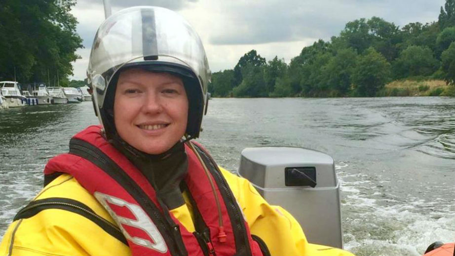 RNLI Teddington Crew Member Kay Whittaker.